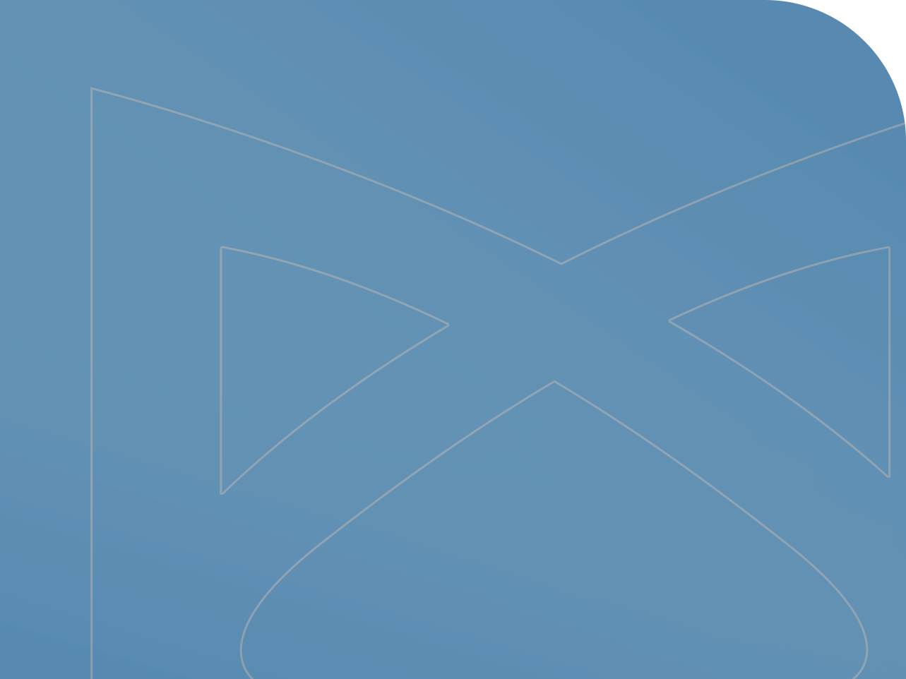 a blue background with a x